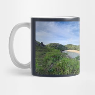 Hidden paradise lake lagoon sand beach Mug